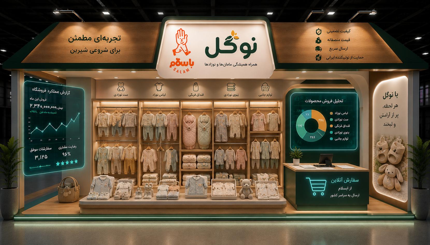 غرفه نوگل در باسلام